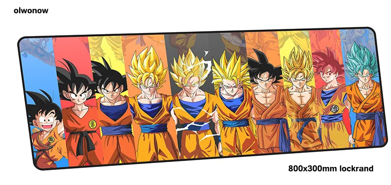 Коврик для мыши Dragon Ball с закрытыми краями компьютерный геймерский коврик для мыши 800x300x2 мм высококлассный Коврик Для Мыши Эргономичный гаджет настольные коврики