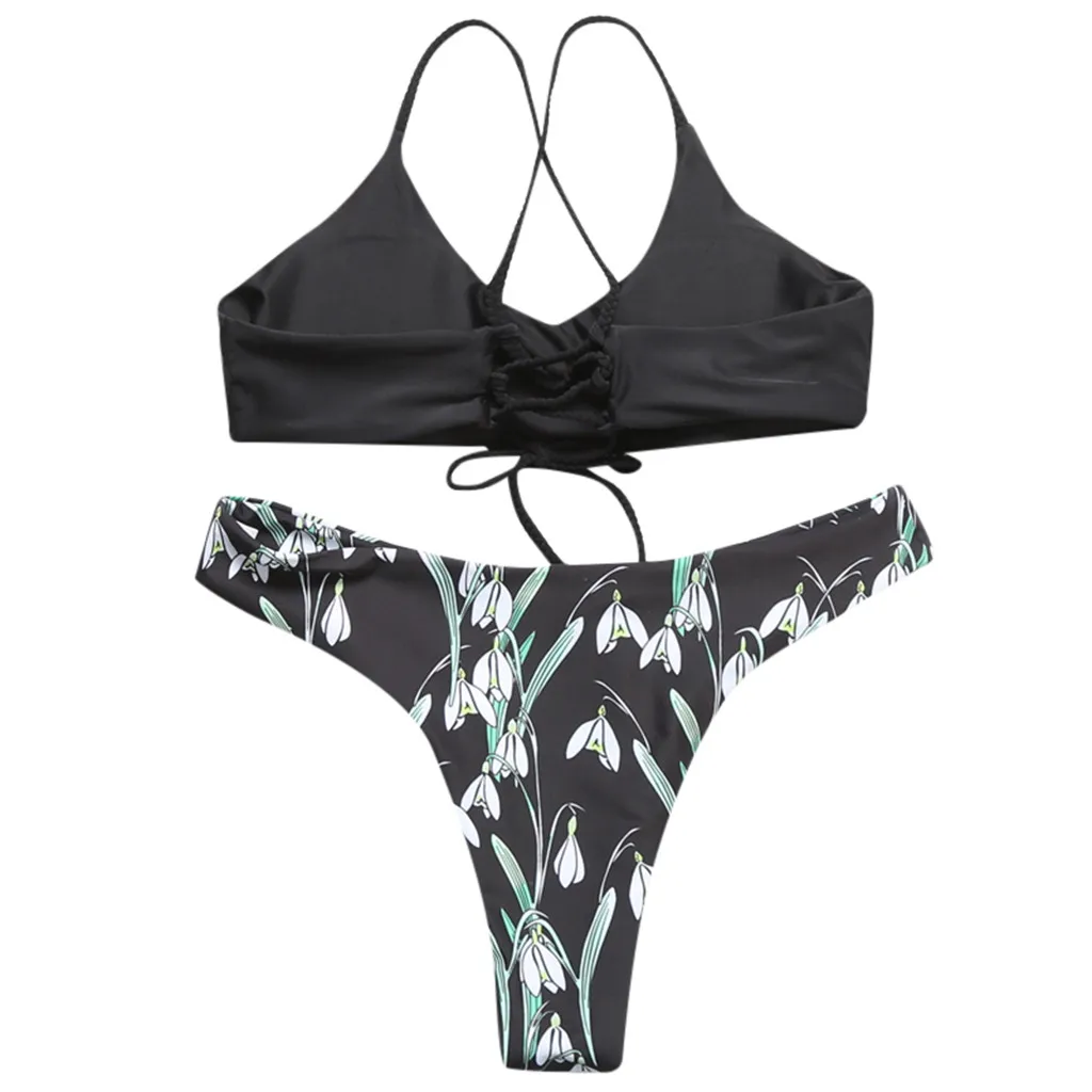 Купальный костюм сексуальный женский бюстгальтер с пуш-ап и подкладкой пляжный