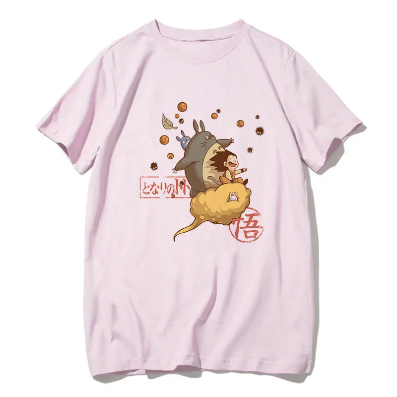 Totoro Shirt Women Men Studio Ghibli Miyazaki Hayao Anime Spirit Away T Shirt Men Women Japanese Anime Cartoon Clothes T-Shirt