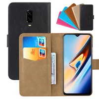 luxury wallet case for oneplus 6t pu leather retro flip cover magnetic fashion cases strap
