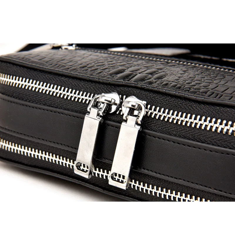 Genuine Leather Men'S Messenger Shoulder Bags Business Handbags Alligator Male Flap High Quality Large Capacity Hot Sale | Багаж и
