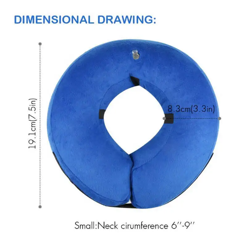Надувной ошейник для домашних животных антикусающий елизабетский
