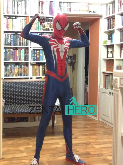 Бесплатная доставка DHL PS4 INSOMNIAC костюм Человека-паука 3D принт спандекс игры Spidey