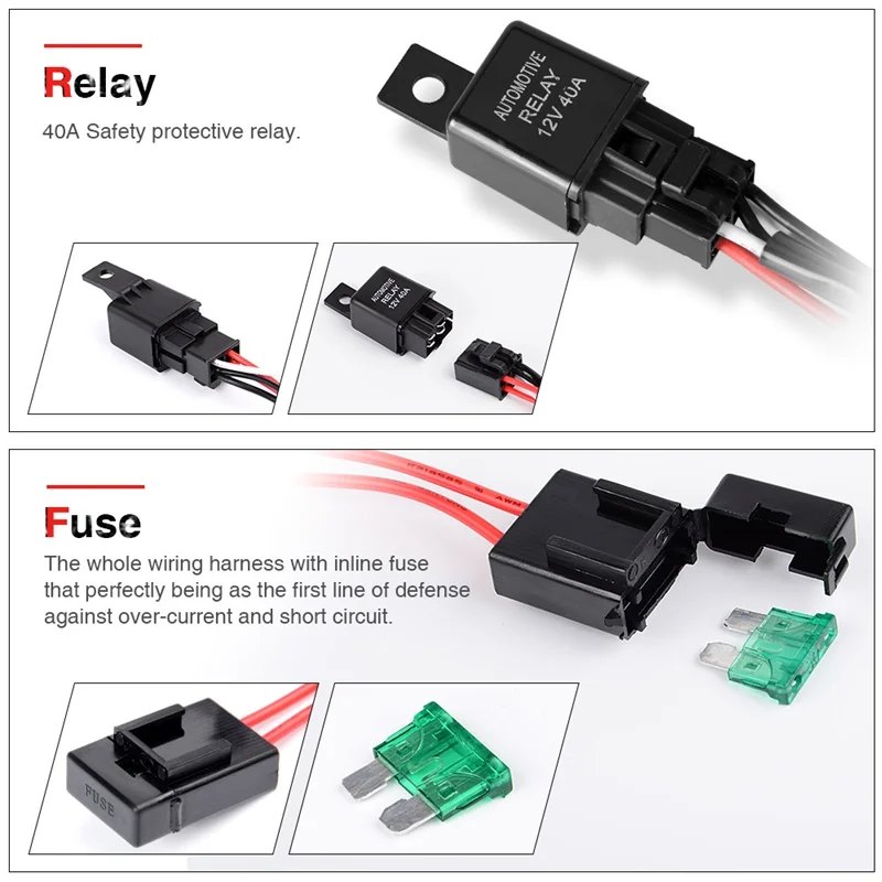 12 В 2 метра 40 А внедорожный светодиодный фонарь для вождения Удлинительный провод