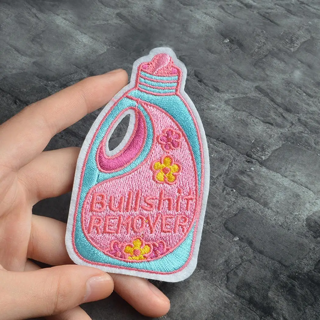 Laundry Bottle Patch Applique Type1 Accessory Jeans Shaped Liquid Cloth DIY Type2 Dress Multi Clothes Unisex | Дом и сад