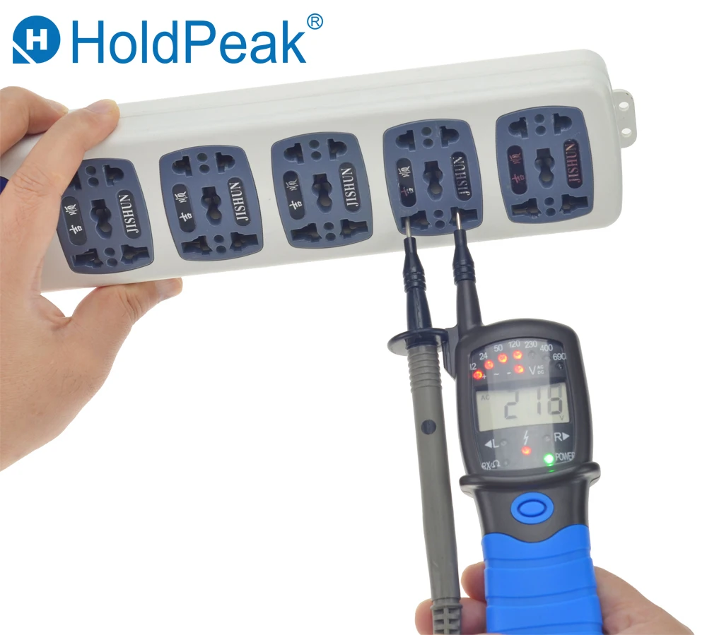 HoldPeak HP-38A ЖК-дисплей Электронный тестер напряжения тока цифровой Автоматическое отключение питания AC/DC с низкой батареей