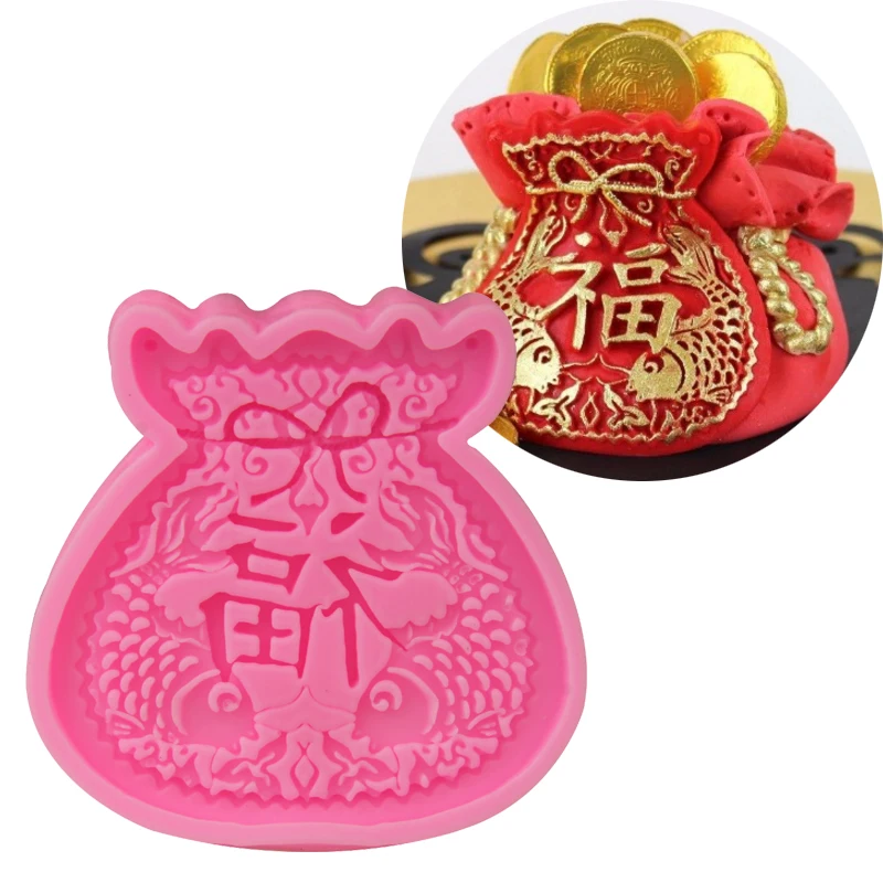 3D формы с китайскими символами удачи силиконовая форма сделай сам для шоколада