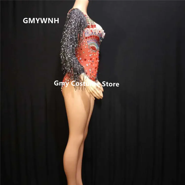 X65 одежда для вечевечерние НКИ певицы боди клубный модельный комбинезон