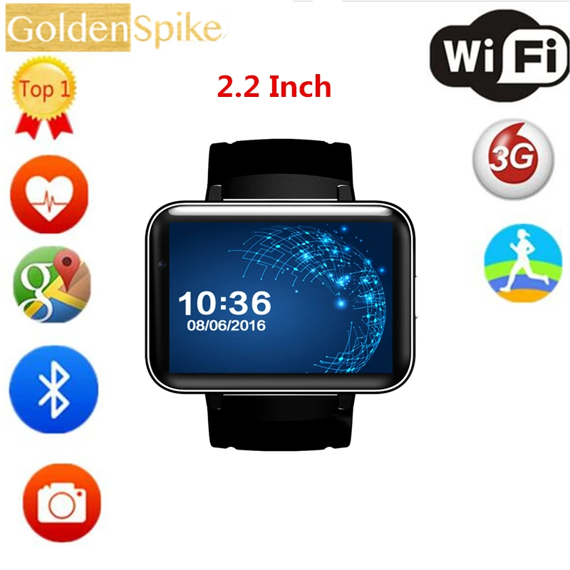 Оригинальный DM98 Смарт-часы MTK6572 Android 5 1 3g Smartwatch 900 mAh Батарея 512 Мб оперативной