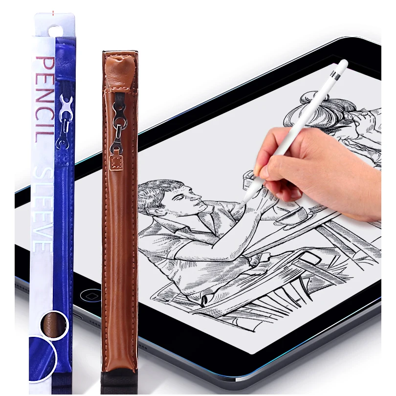Кожаный чехол для Apple Pencil, универсальный держатель для карандашей и ручек, чехол для iPad, планшета, держатель для ручек