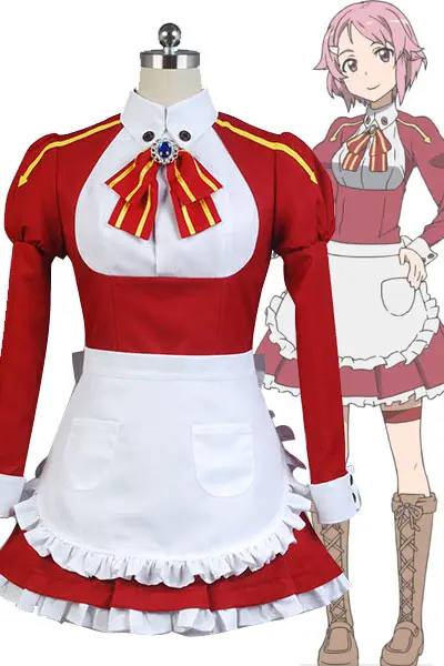 Меч искусство онлайн косплей костюм Лисбет Рика шинозаки карнавал Хэллоуин