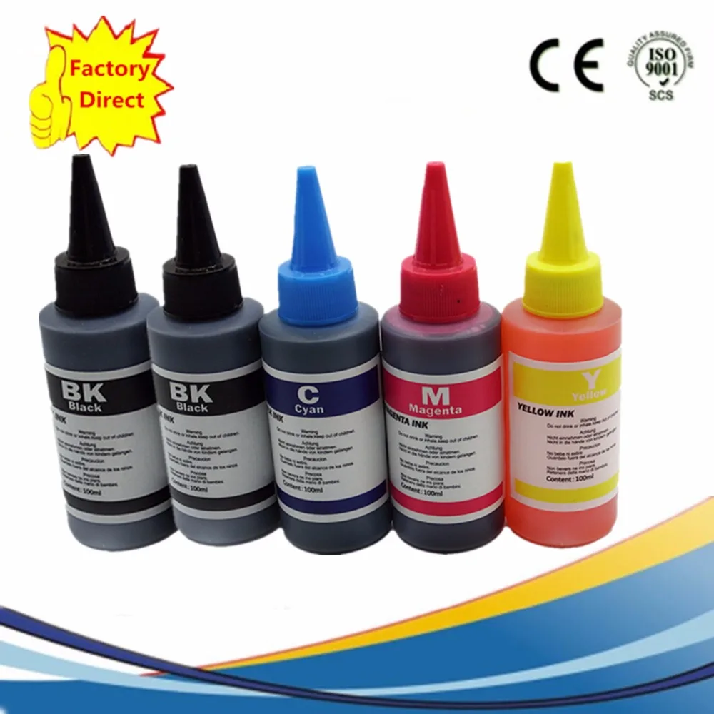 

Refill Dye Ink Kit For Inkjet Printer CISS Refillable Cartridges