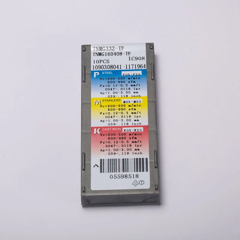 10 шт./компл. tnmg220408 TF ic908 Расточные инструменты бренд Резьбовые вставки порта insertos