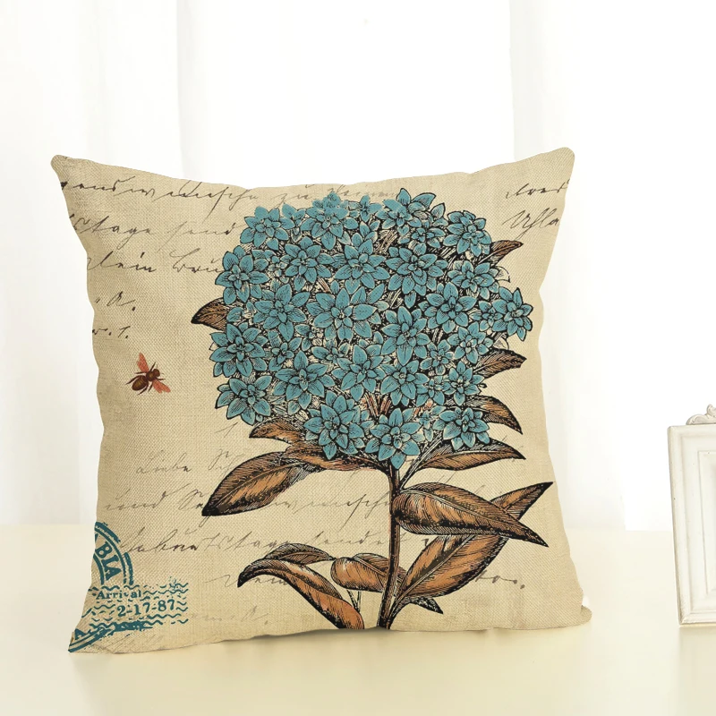 Цветы Чехол для подушки с принтом домашний декор декоративный диванной