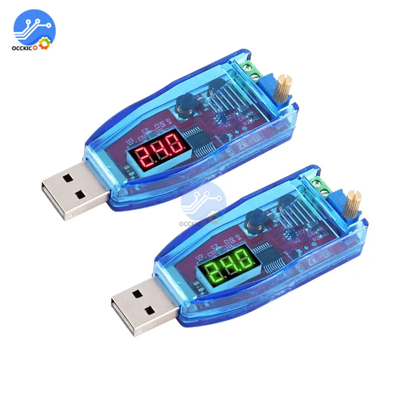 1 шт. Регулируемый USB модуль зарядного устройства от 5 В до 24 В|Зарядные устройства|