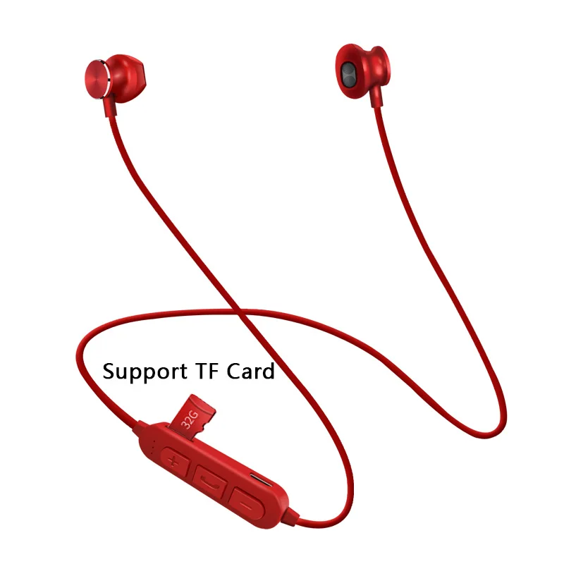 Новый Беспроводной Bluetooth наушники Поддержка TF карты стерео гарнитура спорт