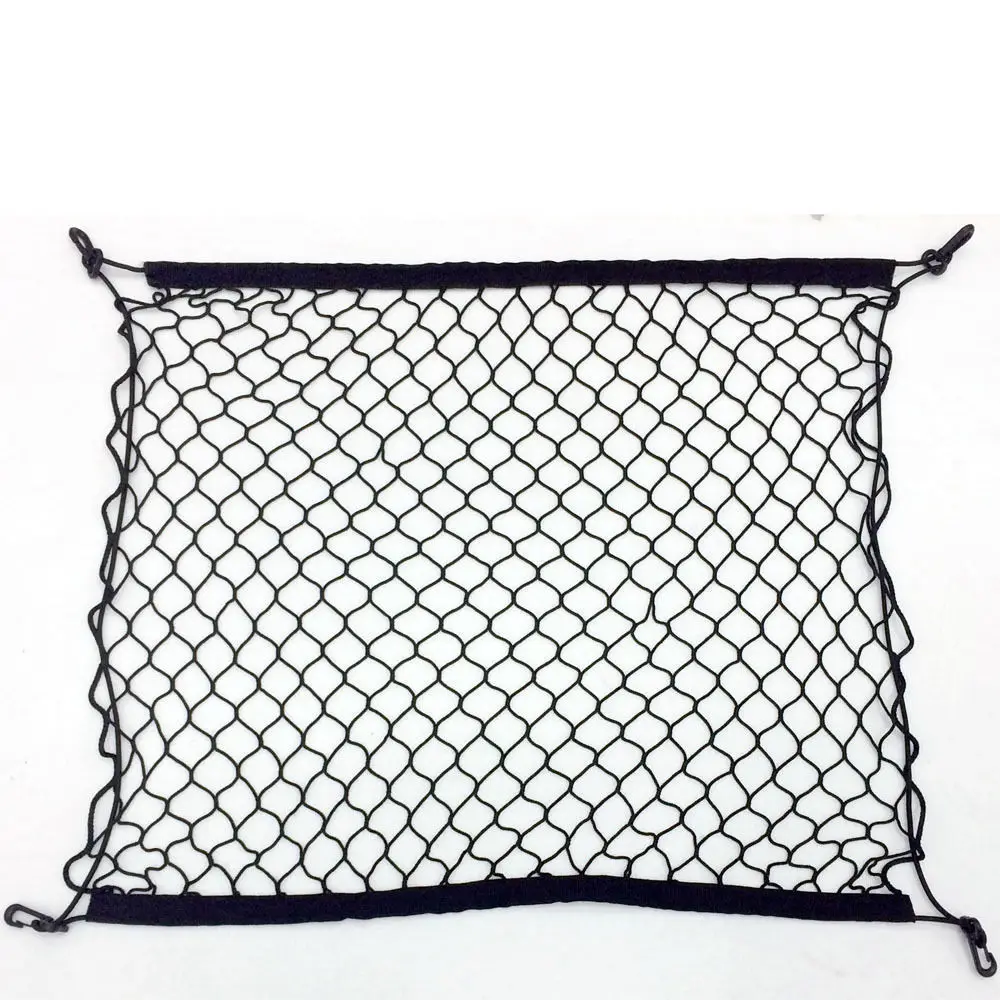 

Car Mesh Cargo Net Holder Trunk Auto Elastic Storage 4 Hooks Organizer For Honda Jazz Fit 2014 - 2019 Styling Accessories