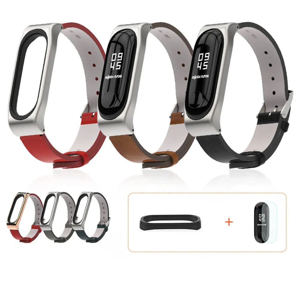 EIMO amazfit bip кожаный ремешок для Xiaomi Mi 3 умный Браслет замена умные часы аксессуары