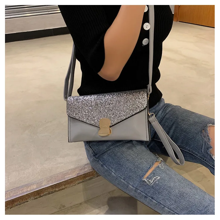 Sequin Phantom Сумка для ужина флэш платье пудрового цвета сумка леди без ручек клатч