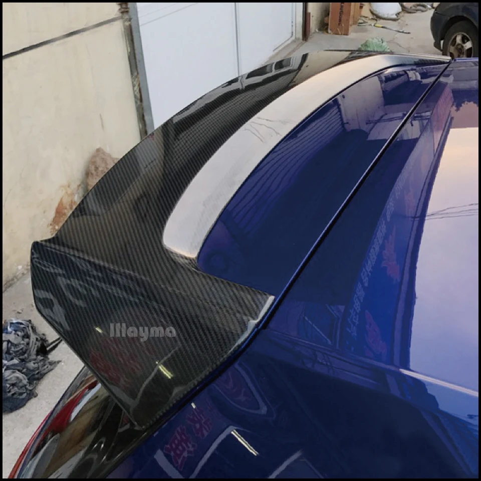 Стильный спойлер на крышу из углеродного волокна для Golf VII standard edition 1.6L 1,4 T Mk7 задний спойлер на багажник 2013- года