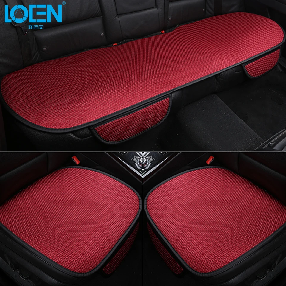 

7 Colors Breathable Comfortable Car Seat Cushion Set Ice Silk Car Seat Mat Four Seasons Front Rear Car Seat Pad Car Seat Cover