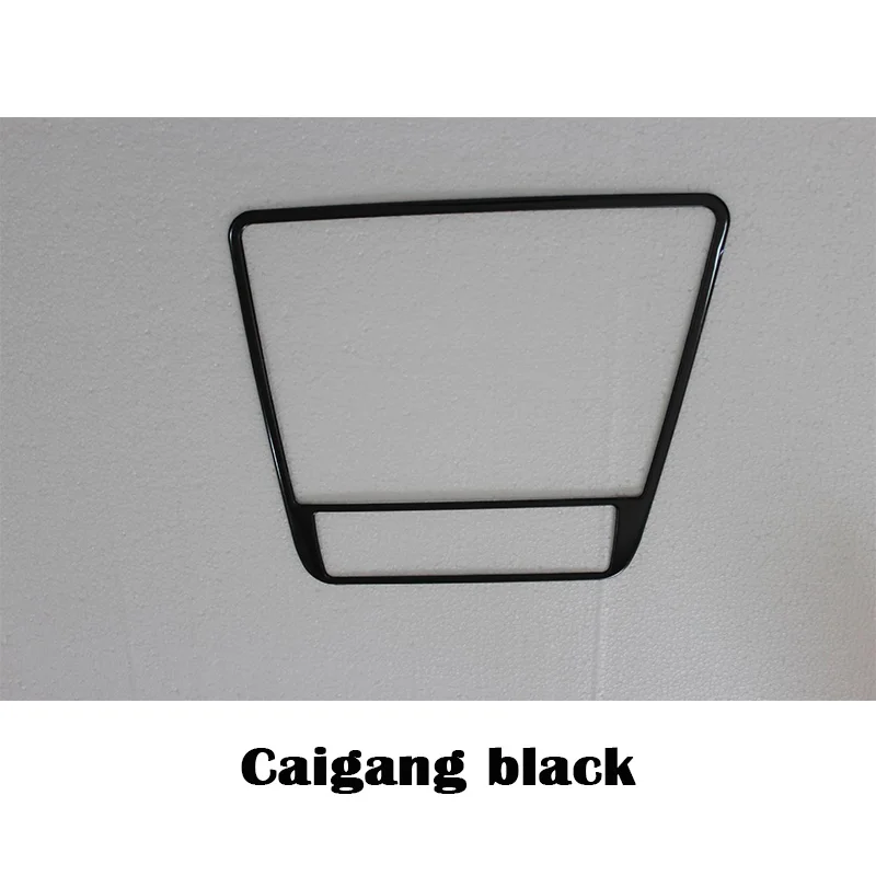black Для Volkswagen Tiguan mk1 1 аксессуары VW Tiguan 2010- коробка для хранения из нержавеющей стали декоративная крышка наклейки для автомобиля - Название цвета: black