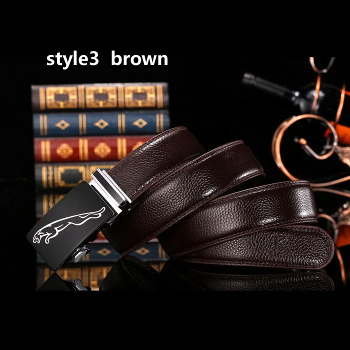 style3 brown Destiny Топ Натуральная кожа ремень Мужская Роскошная известных брендов высокого качества ремень мужской автоматический ремень для джинсы мужские свадебные Z - Цвет: style3 brown