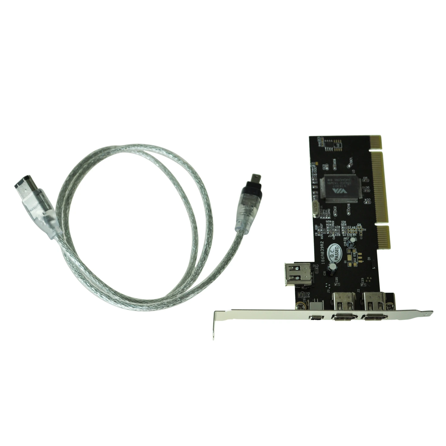 New PCI FireWire IEEE 1394 3 + 1 Port Card 4/6 Pin Cable UK | Электроника