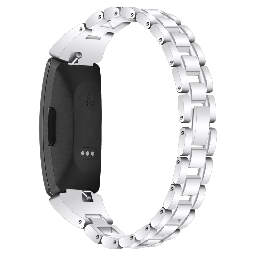 Joyozy ремешок для часов из нержавеющей стали наручный Fit bit Inspire Повседневная
