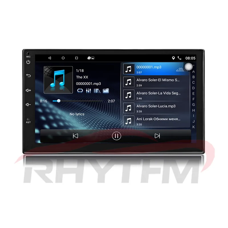 2019 Универсальный ISO 7 &quotAndroid 1 автомобильный dab радио 1080 P gps аудио 2DIN Стерео