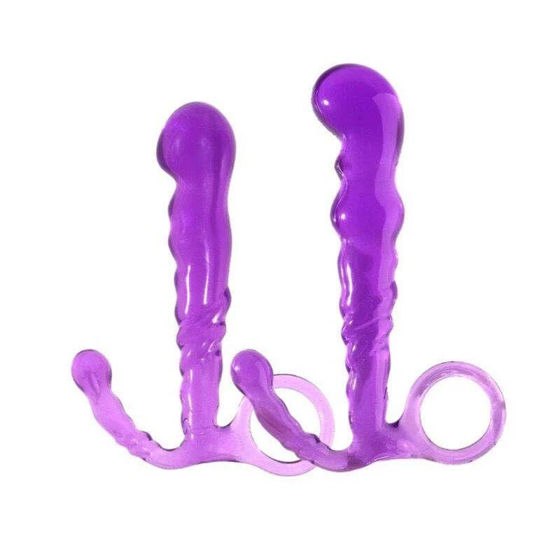 Игрушка-Анальная пробка массажер простаты пара мастурбация Пуля не вибратор