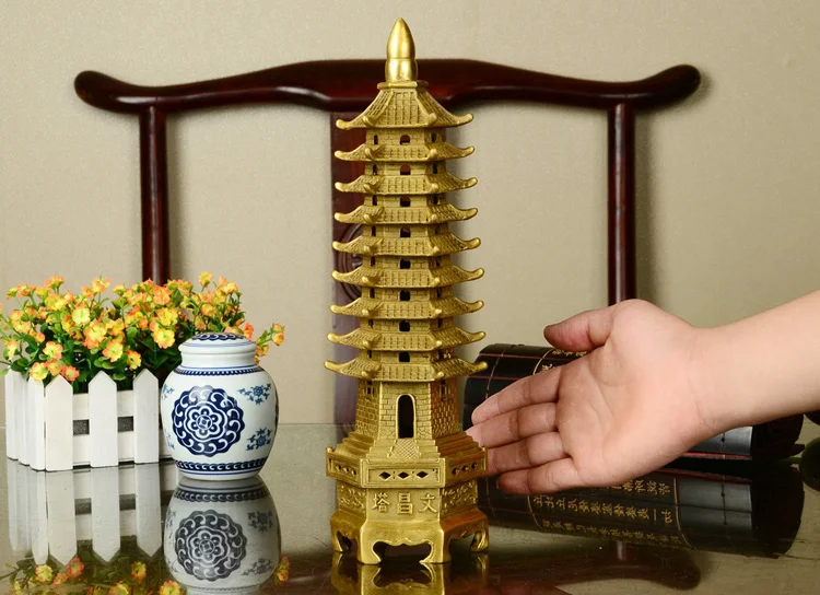 Китайский тибетский буддистский храм латунная башня wenchang chedi stupa статуя пагоды