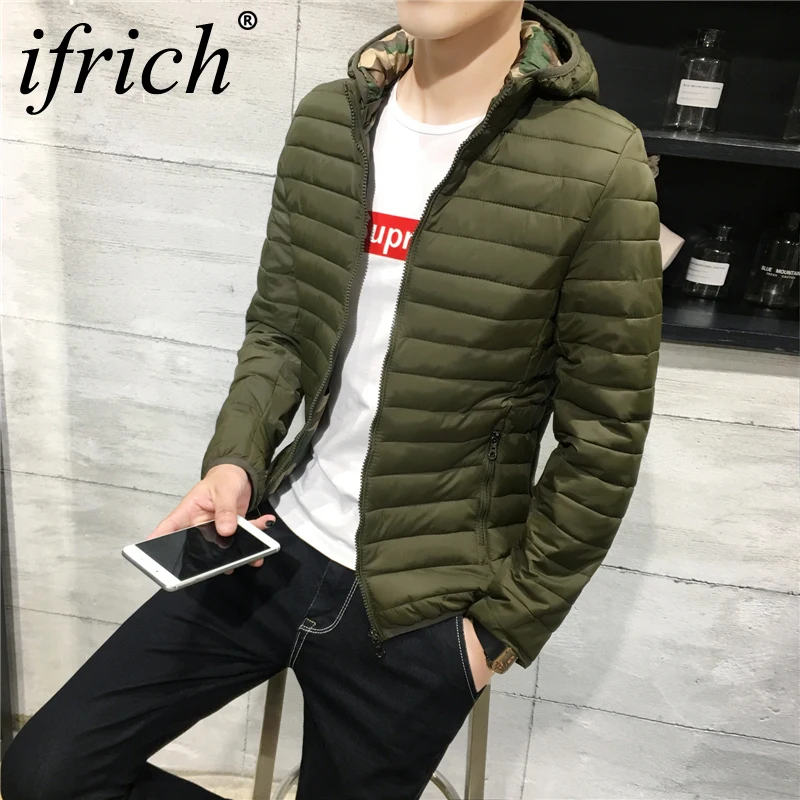 

IFRICH Jackets Parka Men High Quality Winter Warm Outwear Slim Mens Coats Casual Windbreak Jackets Men Coat Winter Overcoat XXXL