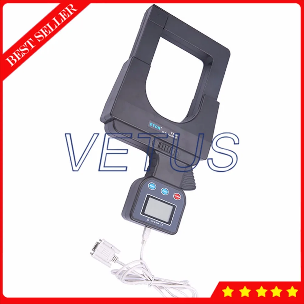ETCR7100 Super large Caliber 0-3200A AC Leakage Current Clamp Meter with digital clamp ammeter RS232 Interface 99 Data logger |