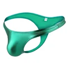 Стринги мужские блестящие с заниженной талией, пикантное нижнее белье с карманом для геев, бикини, домашняя одежда, танга, джоки, трусы