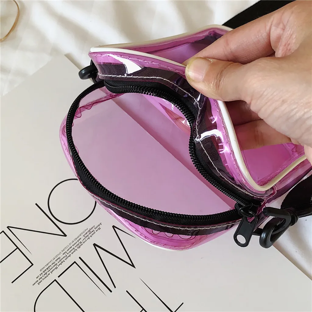 Женская прозрачная Повседневная сумка мессенджер из ПВХ простая модная на плечо