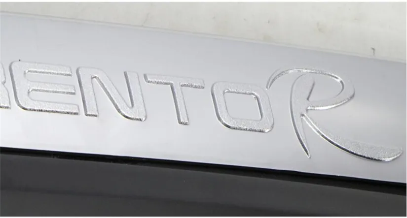 Подходит для Kia Sorento R 2013 Передний+ задний бампер диффузор бамперы для губ защитная накладка ABS хромированная отделка 2PES