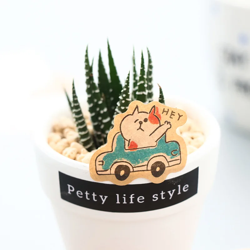 Креативные персонажи из мультфильмов Kawaii животные кошка декоративные наклейки