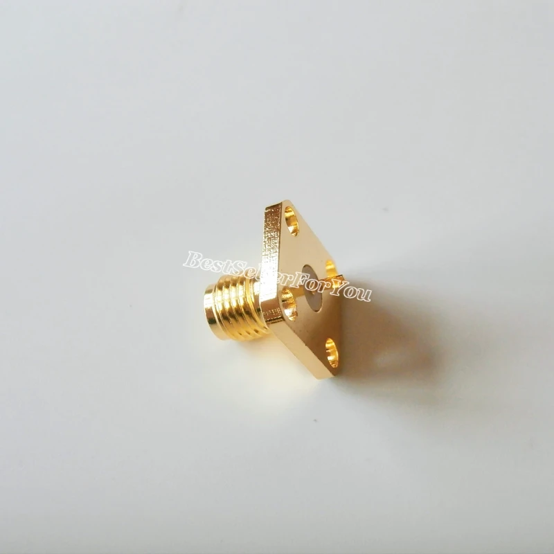 10X SMA женский разъем 4 Отверстия Фланец паяльная Панель Крепление RF соединитель