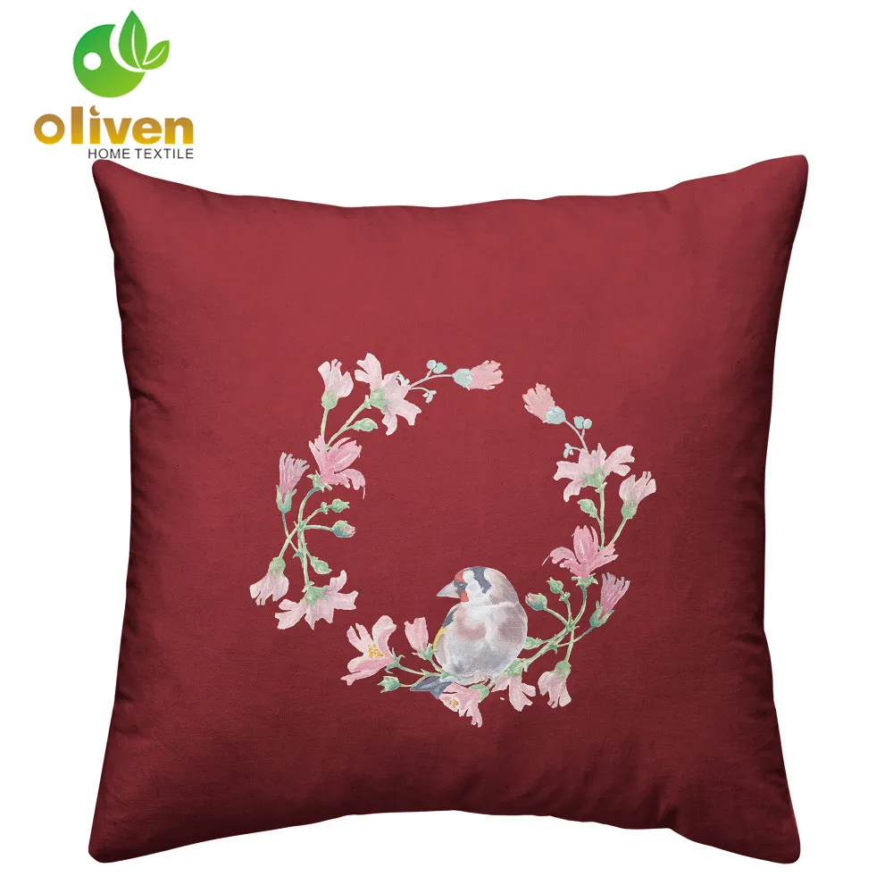 Наволочка 45 см * наволочка с изображением животных птиц растений цветов для