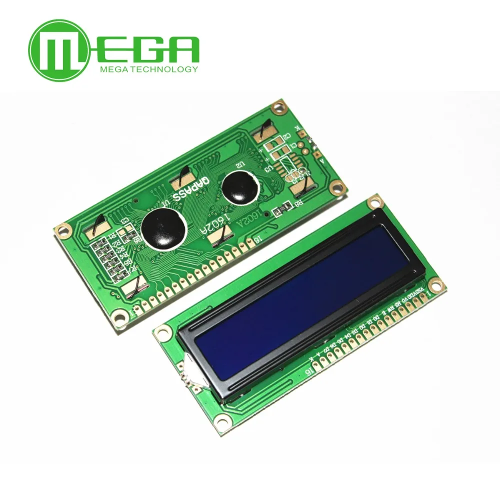 5 шт./лот LCD 1602 синий экран с подсветкой ЖК дисплей 1602A 5v|lcd 1602|lcd bluelcd1602 lcd |