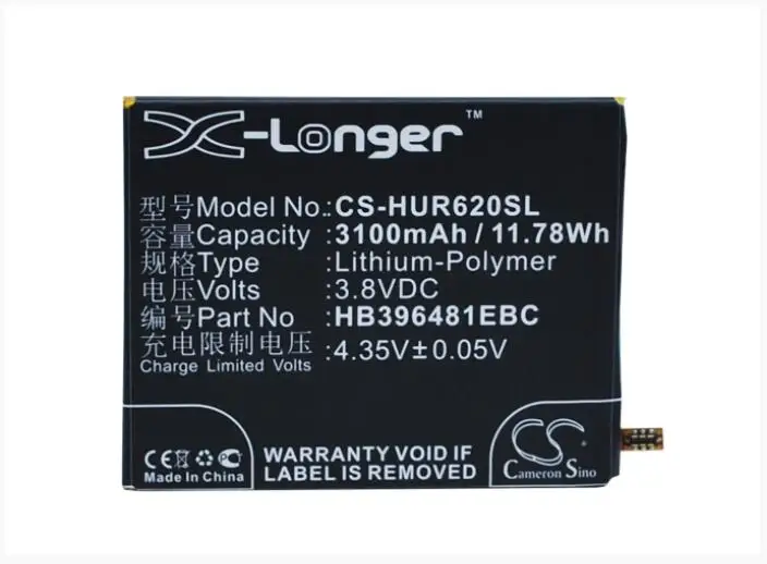 Аккумулятор Cameron Sino 3100 мАч для HUAWEI Ascend Y6 2 Y6II BG2 W09 CAM AL00 L03 L21 L23 TL00 TL00H UL00|Аккумуляторы