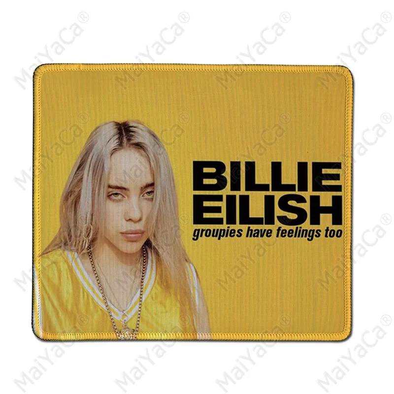 MaiYaCa My Favorite Billie Eilish ноутбук коврик для мыши большой коврик для мыши клавиатуры коврик - Цвет: Lock Edge18x22cm