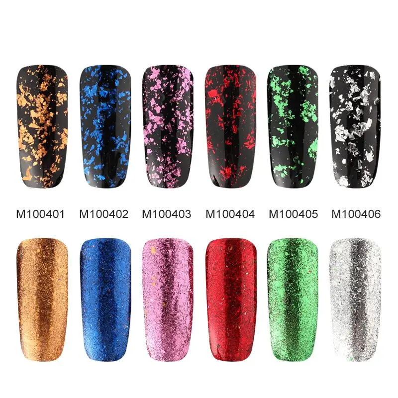 ROSALIND 1PCS Shiny Galaxy Nail Glitter Magic Effect Powders for Art Manicure Chrome Pigment Gel Polish Decorations |