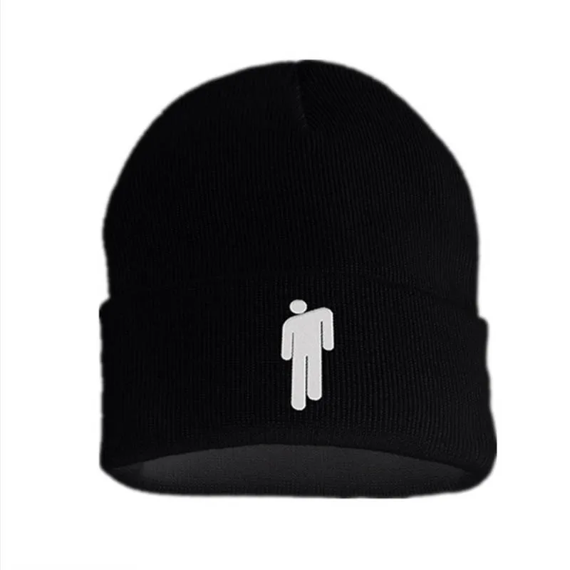 black B Billie Eilish бейсболки Регулируемые уличные хип-хоп кепки Snapback унисекс крутая хлопковая шляпа для папы Billie Eilish Beanie шапки - Цвет: black B