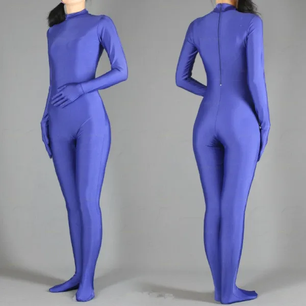 (SWH007) Фиолетовый спандекс Zentai полный Облегающий комбинезон для всего тела костюм