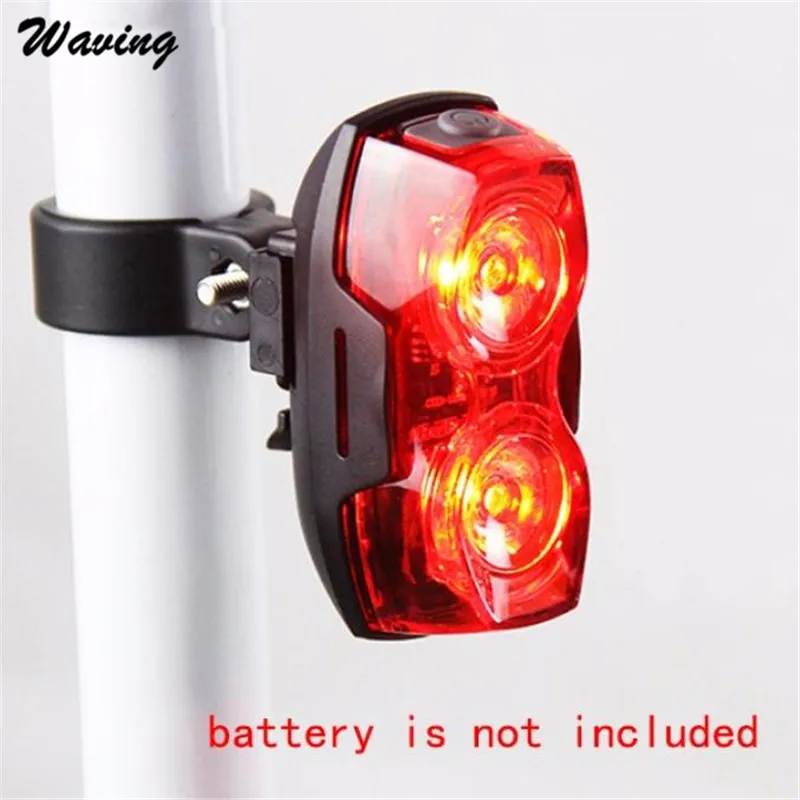 1 шт. фонарь задний 2017 велосипедный ночной супер яркий красный 2 LED защитный #3|bicycle