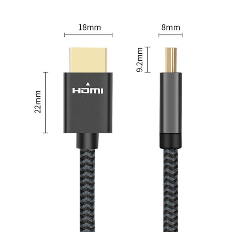4k HDMI кабель 1 фут 30 см высокоскоростной HDMI 2,0 4 к 60 Гц кабель с оплеткой и сплавочной оболочкой совместимый UHD tv, Blu-ray, Xbox, PS4/3, PC