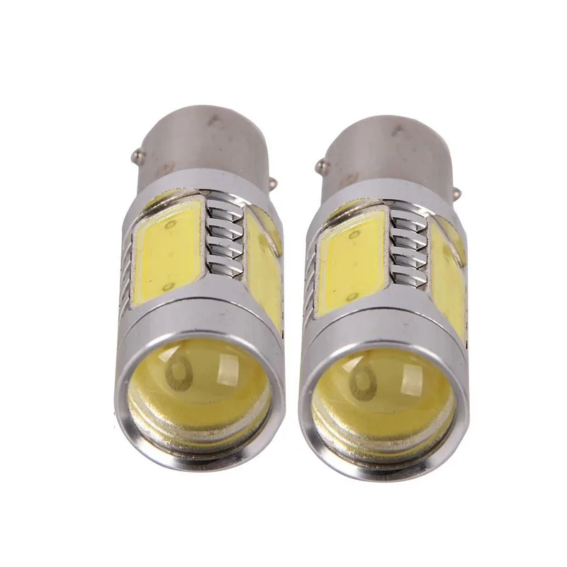 AEING 2 шт. S25 1157 BAY15D P21/5 Вт 12 В высокое Мощность 7 5 5SMD светодиодный COB проектор Len лампы