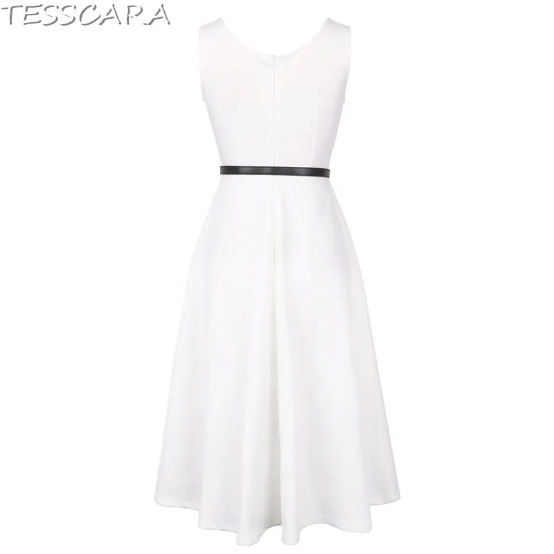 Женское летнее Элегантное Длинное Платье TESSCARA женское белое платье вечернее